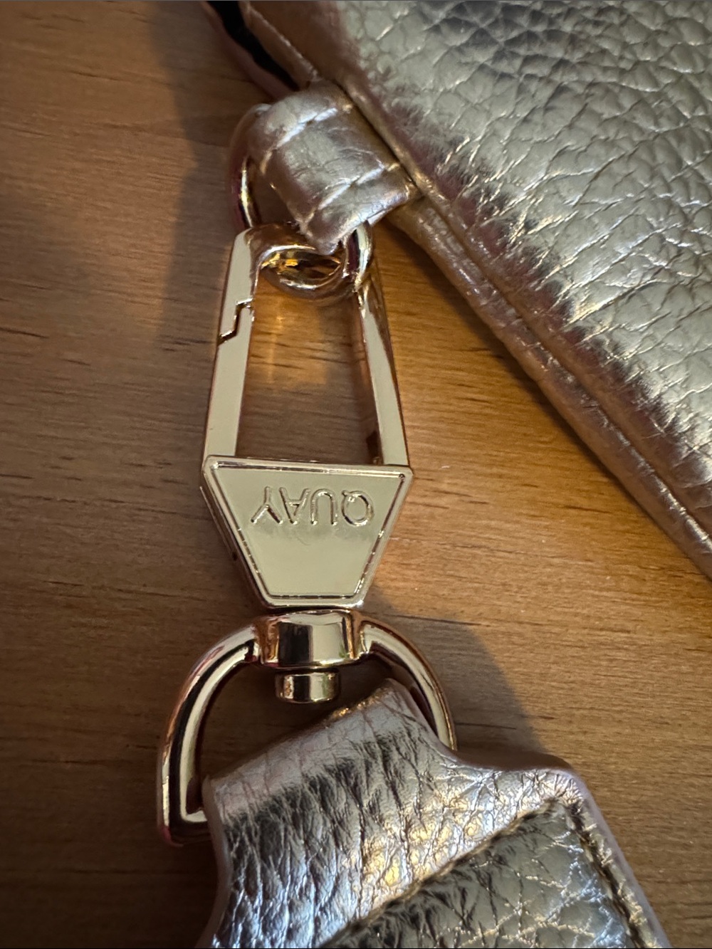 Quay Australia Metallic Rose Gold Textured Crossbody - Picture 5 of 6
